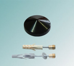 Держатель 5.01Д, D=16мм, S=4-5мм, черный глянец, -